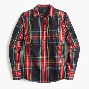 J. Crew Plaid Blouse